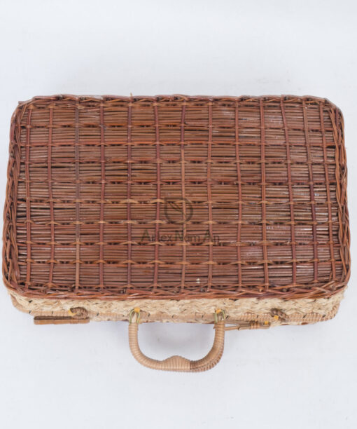 Woven Fern Rattan Suitcase Rattan Storage Box With Lid FC 52 29 001 01