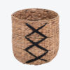 Woven Natural Water Hyacinth Basket Hamper Organizer W 06 05 309 01