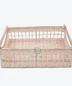 Woven Rattan Rectangular Storage Serving Tea Coffee R 09 03 067 01