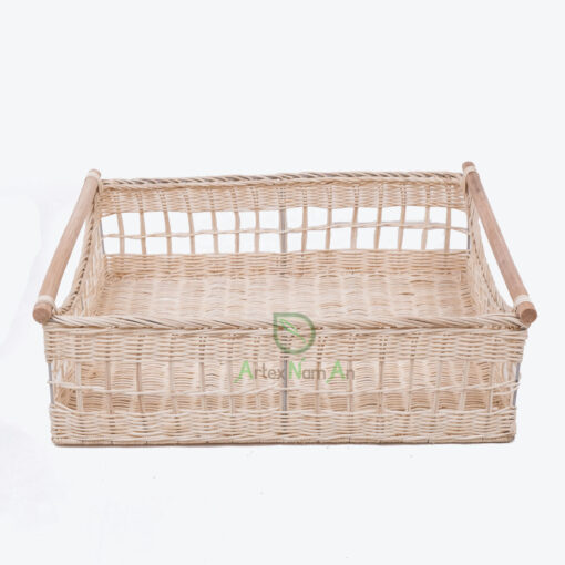 Woven Rattan Rectangular Storage Serving Tea Coffee R 09 03 067 01