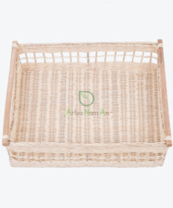 Woven Rattan Rectangular Storage Serving Tea Coffee R 09 03 067 01