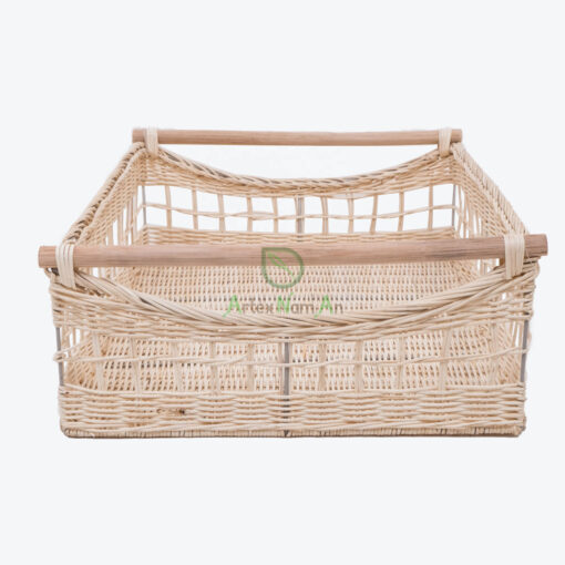Woven Rattan Rectangular Storage Serving Tea Coffee R 09 03 067 01