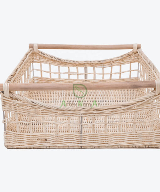 Woven Rattan Rectangular Storage Serving Tea Coffee R 09 03 067 01