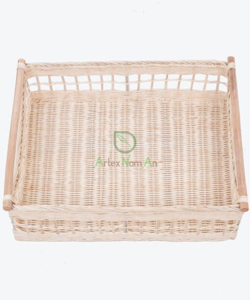 Woven Rattan Rectangular Storage Serving Tea Coffee R 09 03 067 01