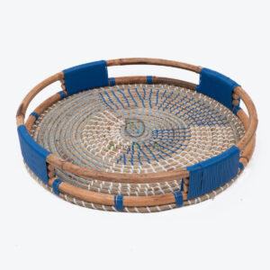 Woven Seagrass Rattan Storage Serving Coffee Round Tray SGR 09 03 004 01L