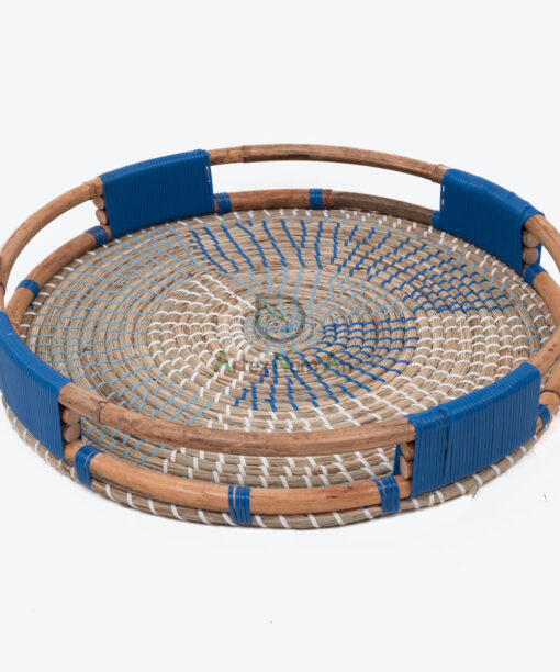 Woven Seagrass Rattan Storage Serving Coffee Round Tray SGR 09 03 004 01L