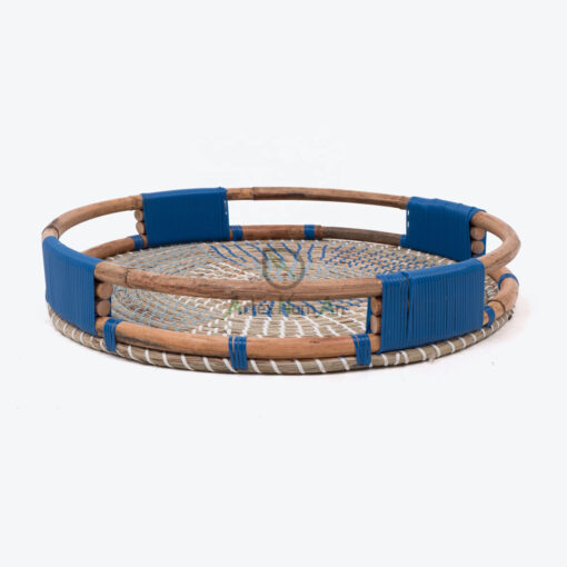 Woven Seagrass Rattan Storage Serving Coffee Round Tray SGR 09 03 004 01L
