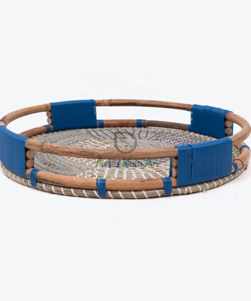 Woven Seagrass Rattan Storage Serving Coffee Round Tray SGR 09 03 004 01L