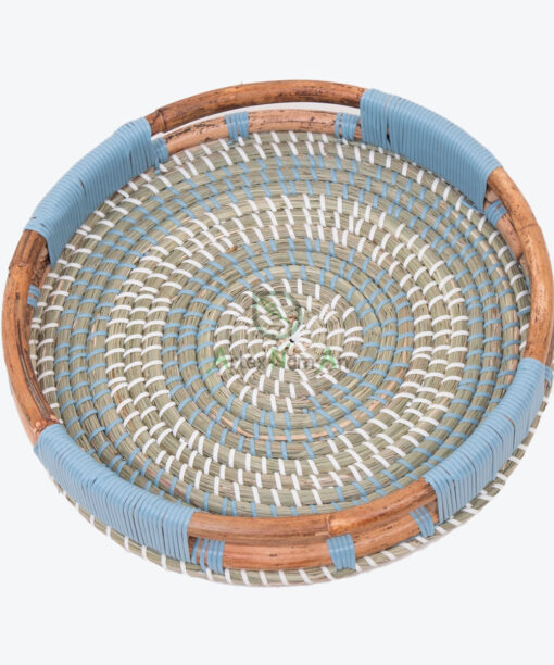 Woven Seagrass Rattan Storage Serving Tray SGR 09 03 001 01