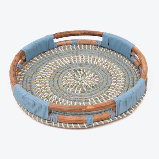 Woven Seagrass Rattan Storage Serving Tray SGR 09 03 001 01