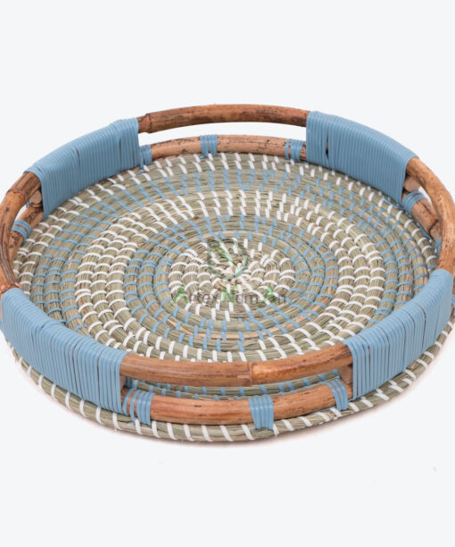Woven Seagrass Rattan Storage Serving Tray SGR 09 03 001 01