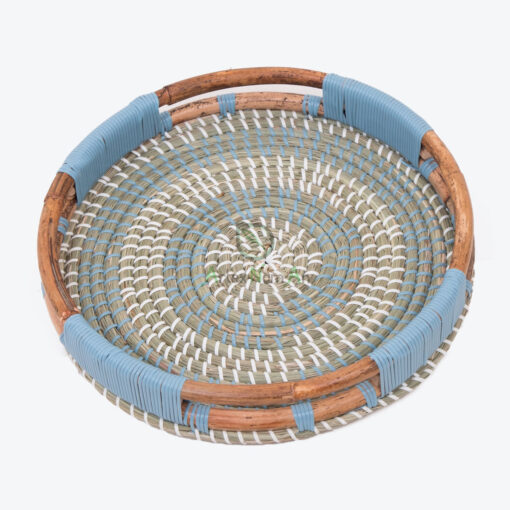 Woven Seagrass Rattan Storage Serving Tray SGR 09 03 001 01