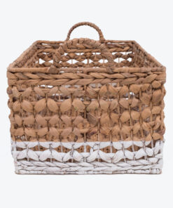 Woven Waterhyacinth Storage Organizer Basket From Vietnam W 06 05 307 01