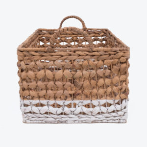 Woven Waterhyacinth Storage Organizer Basket From Vietnam W 06 05 307 01