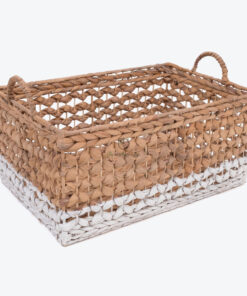 Woven Waterhyacinth Storage Organizer Basket From Vietnam W 06 05 307 01