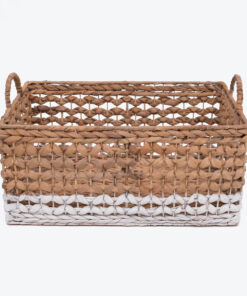 Woven Waterhyacinth Storage Organizer Basket From Vietnam W 06 05 307 01