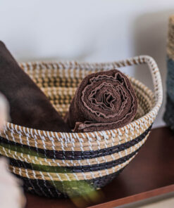Woven seagrass storage hamper basket organizer for home decor SG 09 05 369 02