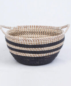 Woven seagrass storage hamper basket organizer for home decor SG 09 05 369 02