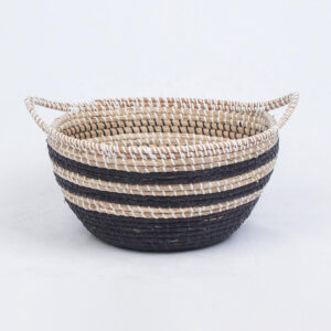 Woven seagrass storage hamper basket organizer for home decor SG 09 05 369 02