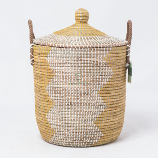Woven seagrass storage laundry basket hamper SG 09 05 441 01