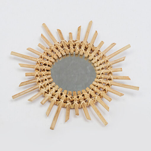 Handmade Decorative Bamboo Mirror Made In Vietnam