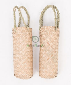Eco Friendly Seagrass Water Bottle Carry Bag