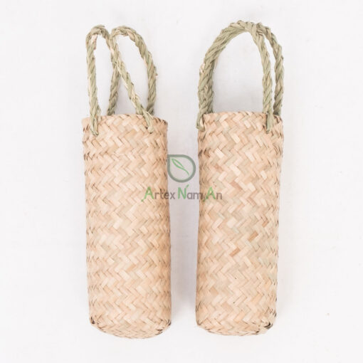 Eco Friendly Seagrass Water Bottle Carry Bag