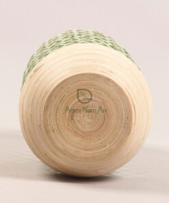 Bamboo hanging candle holder lantern home decor