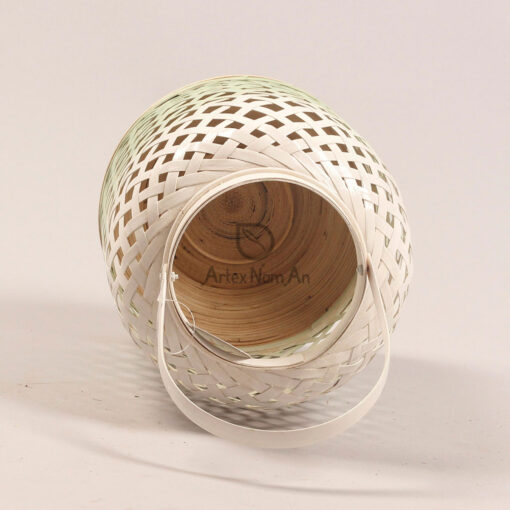 Bamboo hanging candle holder lantern home decor