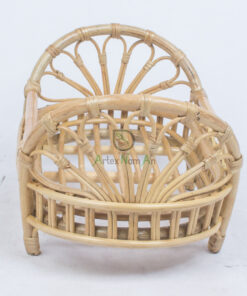 Natural Small Rattan Baby Doll Crib Bed For Doll Houses Furniture From Vietnam