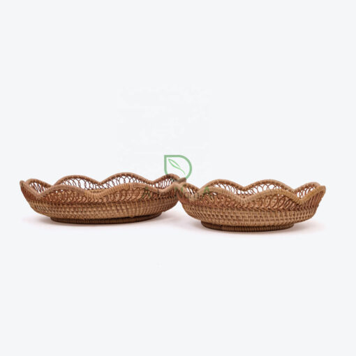 Rattan Decorative Trays For Coffee Table And Home Decor