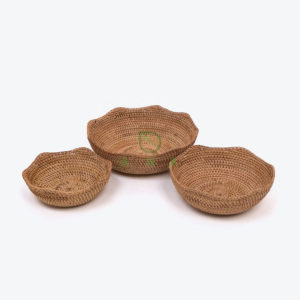 Rattan Fruit Storage Tray Also Decorative Tray For Home Decor