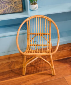 Outdoor Kids Furniture Rattan Round High Baby Chair