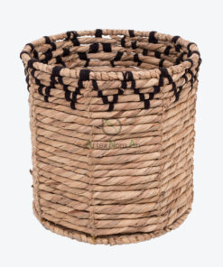 Round Water Hyacinth Hamper For Wholesale