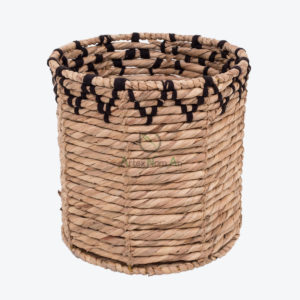 Round Water Hyacinth Hamper For Wholesale