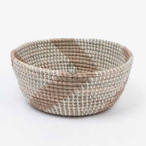 Modern seagrass woven storage basket