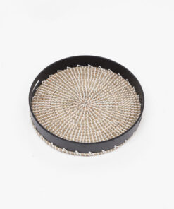 ound Bamboo And Seagrass Serving Decorative Tea Coffee Tray