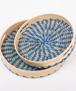Eco Friendly Scandinavian Seagrass Bamboo Serving Tray