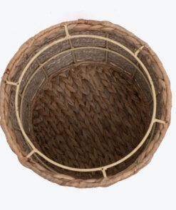 Seagrass water hyacinth storage stool with mattress also stool chair