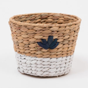 Water Hyacinth Woven Indoor Flower Pots & Planters