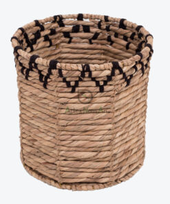 Round Water Hyacinth Hamper
