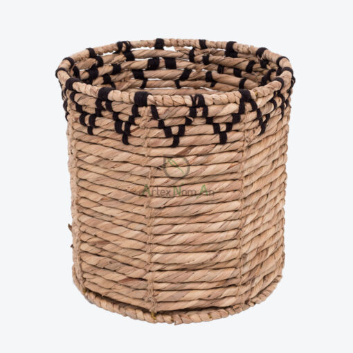 Round Water Hyacinth Hamper
