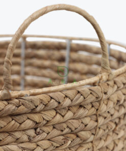 Natural large water hyacinth cloth storage baskets also home organizer and toy storage woven baskets for storage
