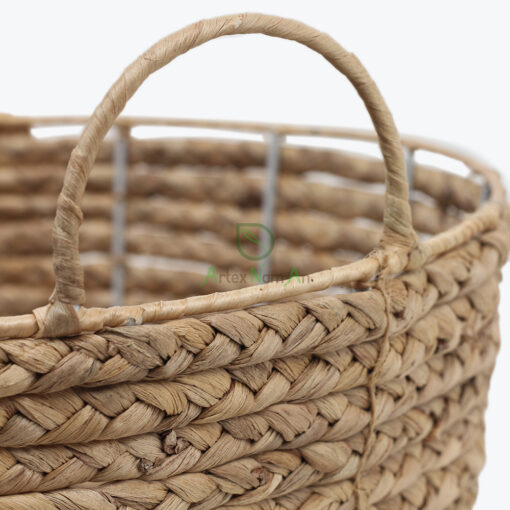Natural large water hyacinth cloth storage baskets also home organizer and toy storage woven baskets for storage