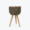 Newest Round Seagrass Pots For Plants Flower With Stand