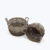 Set of two wholesale seagrass baskets with handles SG 09 05 470 01M