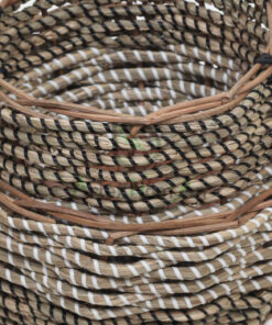 Set of two wholesale seagrass baskets with handles SG 09 05 470 01M