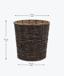 Black Water Hyacinth Hamper