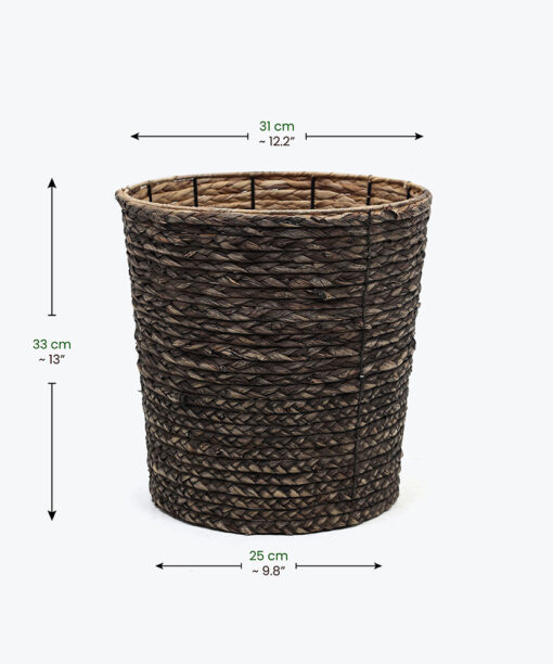 Black Water Hyacinth Hamper