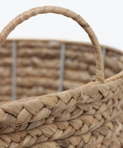 Natural large water hyacinth cloth storage baskets also home organizer and toy storage woven baskets for storage